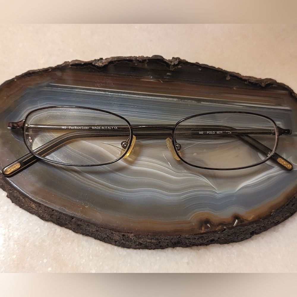 Polo Ralph Lauren 1823 Eyeglasses Frames Taupe Rectangular Full Rim